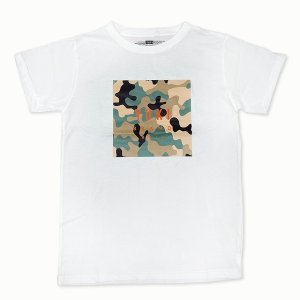 画像: Bali限定Tee Square Camo -Orange Logo